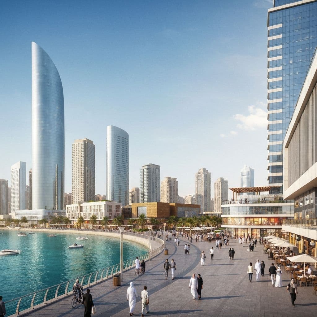 Waterfront promenade development along the Jeddah coastline